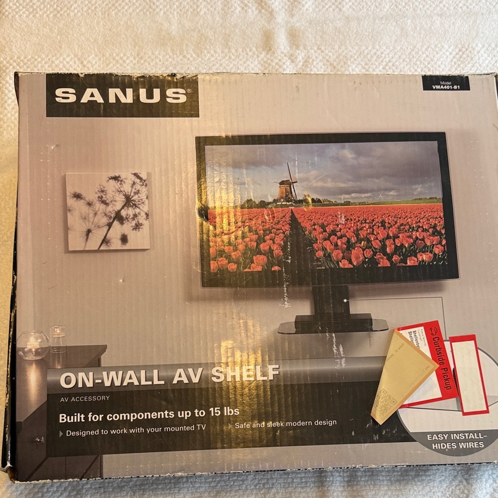 Sanuk Gray Wall Mount Shelf